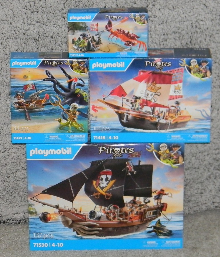 Playmobil Pirates - Pirates Bundle - 4 Set Lot - 71530, 71418, 71419 & 71532