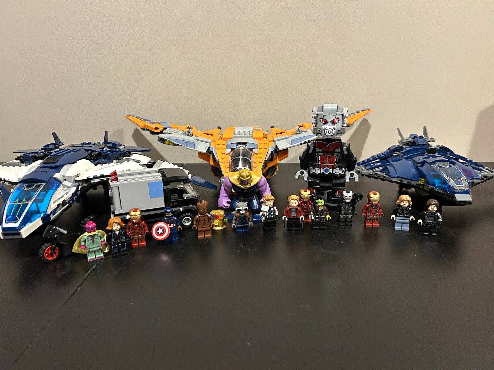 LEGO Marvel Avengers LOT Minfigures Quinjet Guardians Ship Mostly Complete LEGO Marvel Avengers LOT Minfigures Quinjet Guardians Ship Mostly Complete