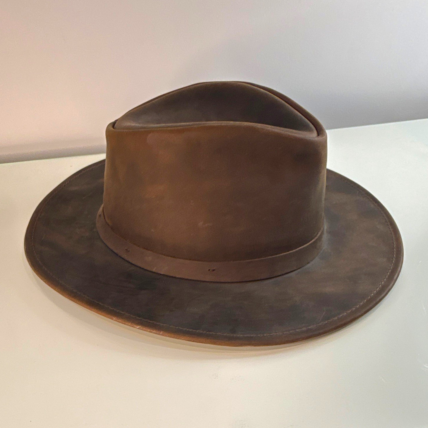Goorin Bros. Brown Western Wide Brim Hat Made in America Medium Goorin Bros. Brown Western Wide Brim Hat Made in America Medium
