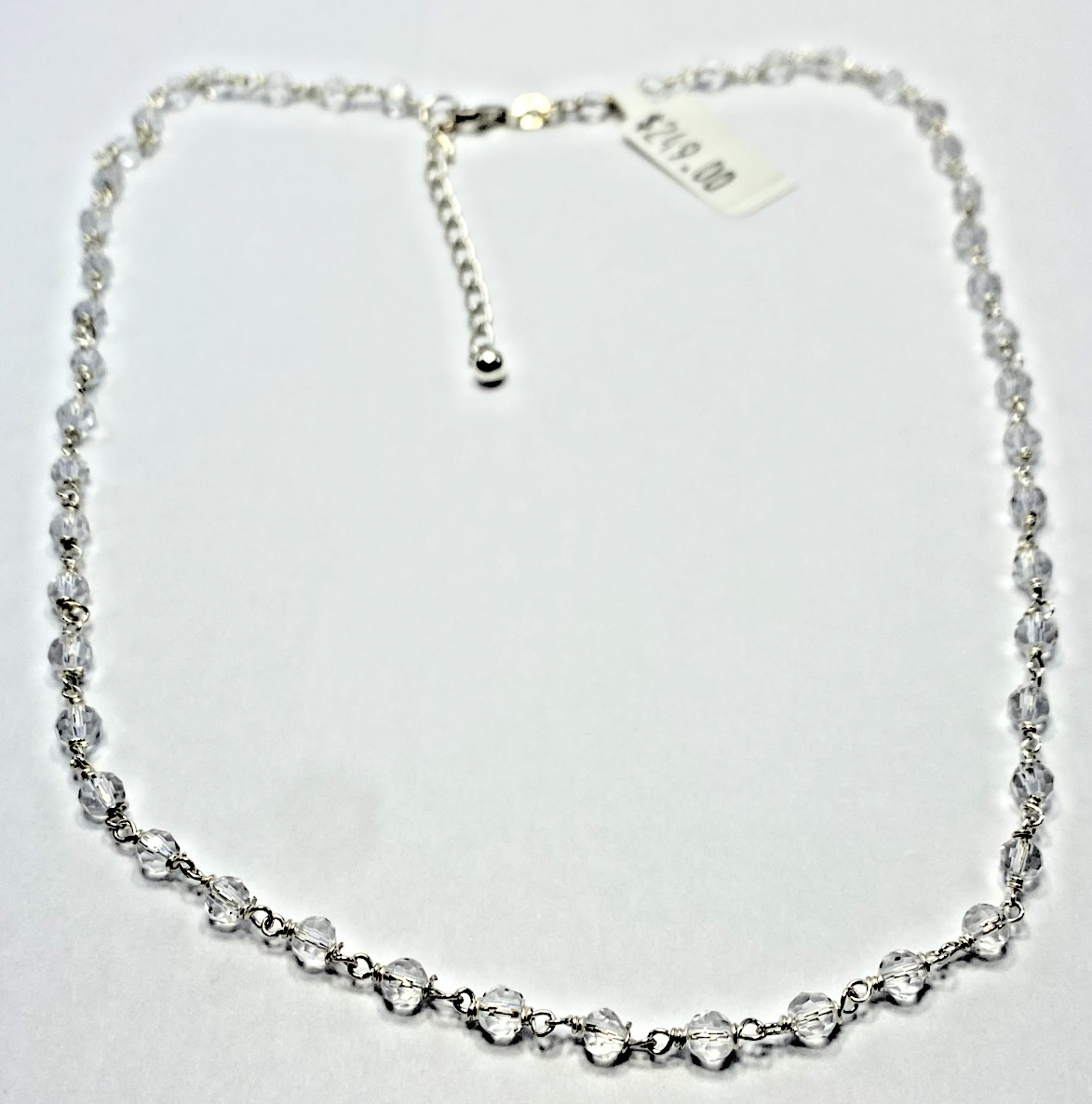 Vintage JC Signed Sterling Silver Beaded Necklace 18–20 Vintage JC Signed Sterling Silver Beaded Necklace 18–20