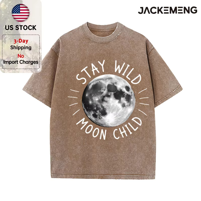 Y2K Oversized Washed Moon Child Graphic Tee Celestial Vintage Streetwear T-Shirt Y2K Oversized Washed Moon Child Graphic Tee Celestial Vintage Streetwear T-Shirt
