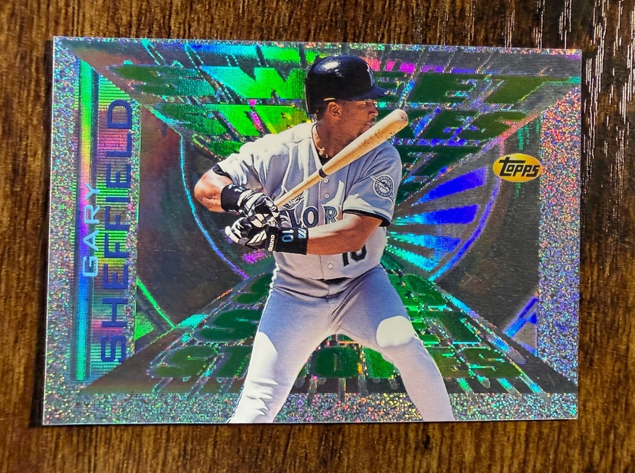 1997 Topps - Sweet Strokes Gary Sheffield #SS13 Insert 