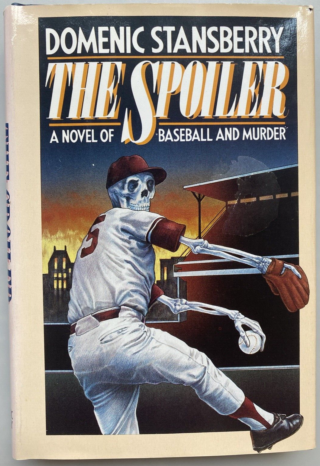 Signed Domenic Stansberry THE SPOILER A Novel of Baseball & Murder 1987  FPT