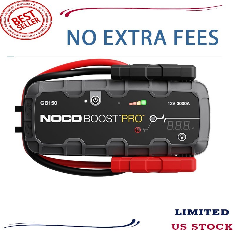 NOCO Boost GB150 3000A UltraSafe Jump Starter 12V Lithium Battery Pack Portable