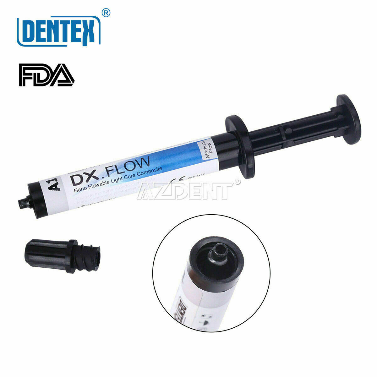 US Dentex Dental Flowable Light Cure Composite Resin Medium/Low Flow A1 A2 A3