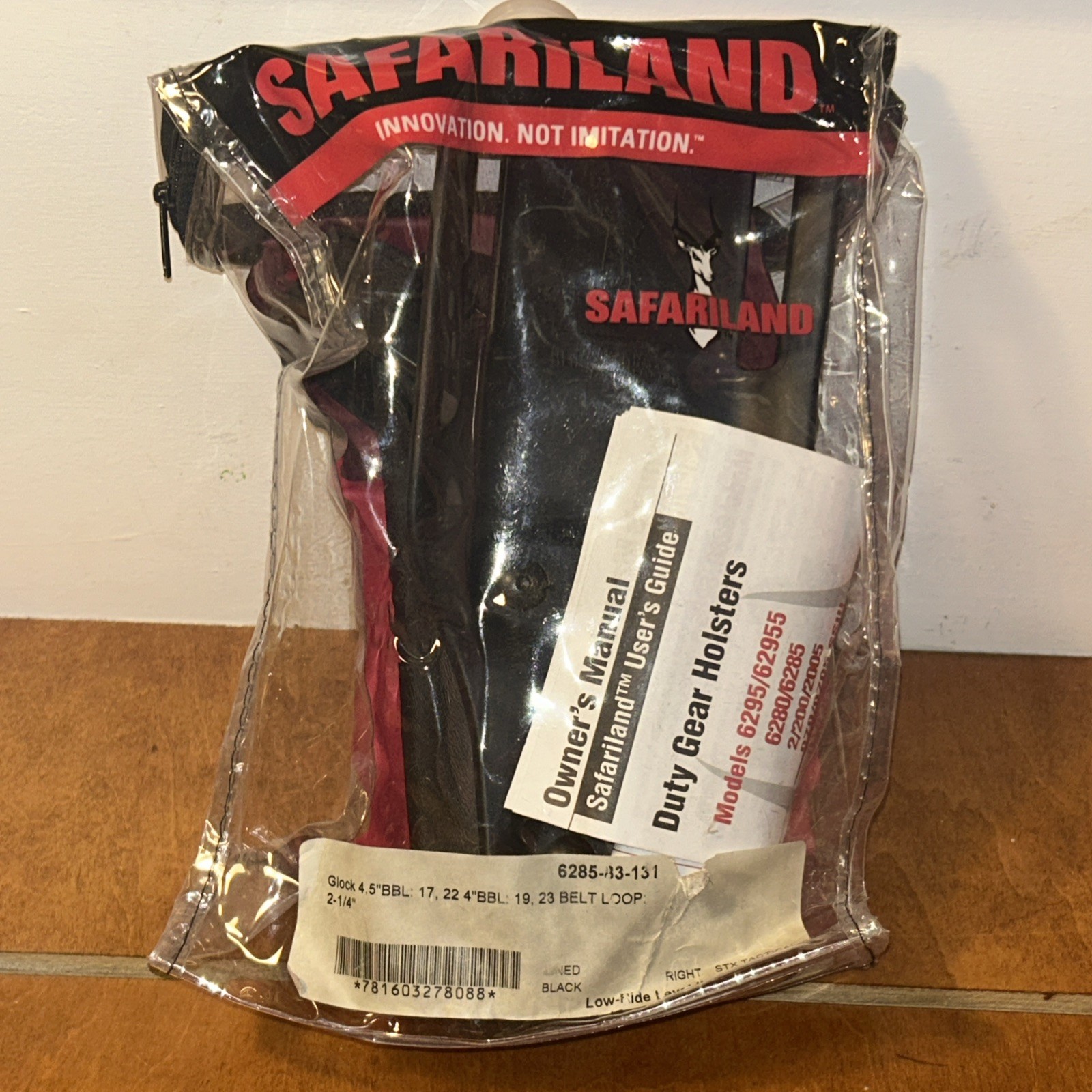 SAFARILAND 6285-83-131 LVL II LOW RIDE DUTY HOLSTER GLOCK 4.5” RH New C2 SAFARILAND 6285-83-131 LVL II LOW RIDE DUTY HOLSTER GLOCK 4.5” RH New C2
