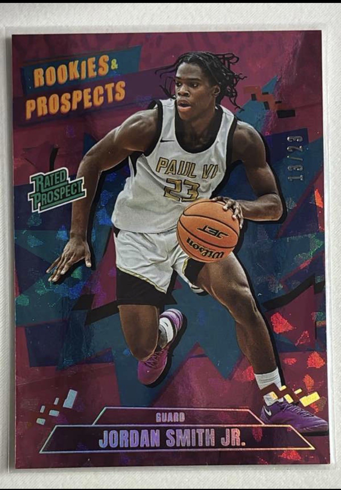 Jordan Smith Jr. Rookies & Prospects HOT PINK 13/23 Panini 90s Pop Culture #121
