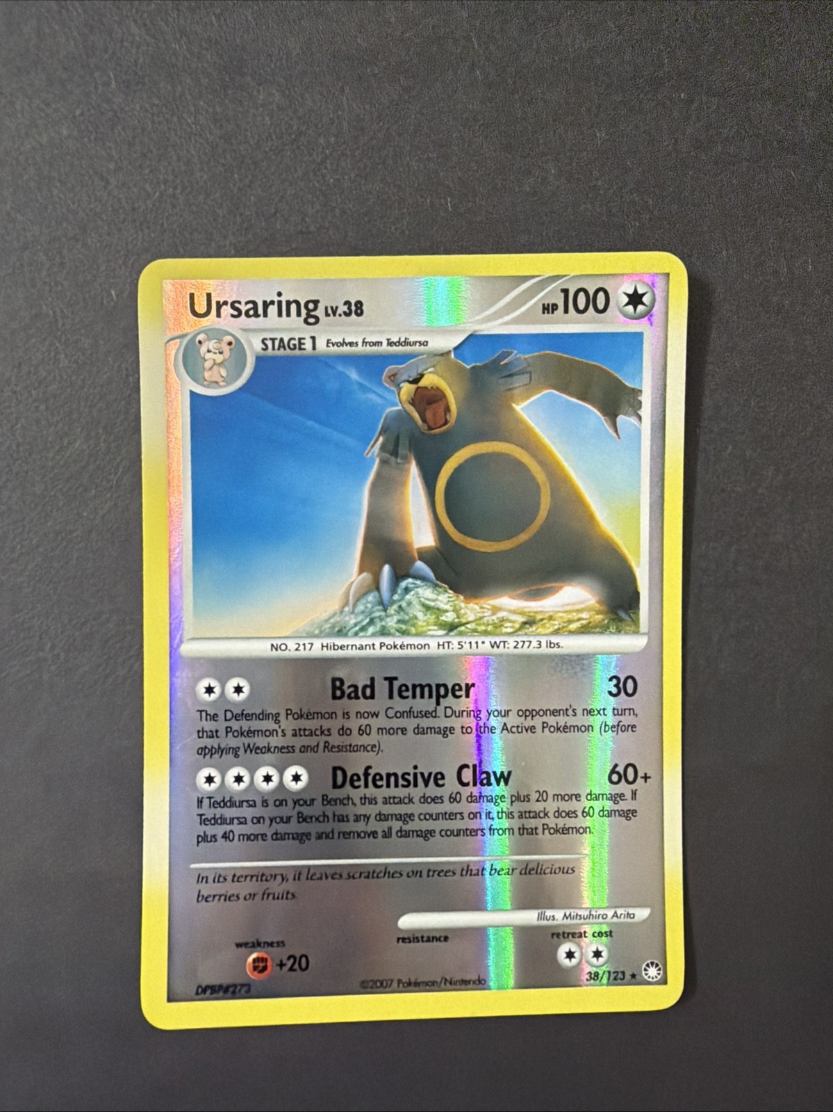 Ursaring 38/123 Mysterious Treasures Reverse Holo Ursaring 38/123 Mysterious Treasures Reverse Holo