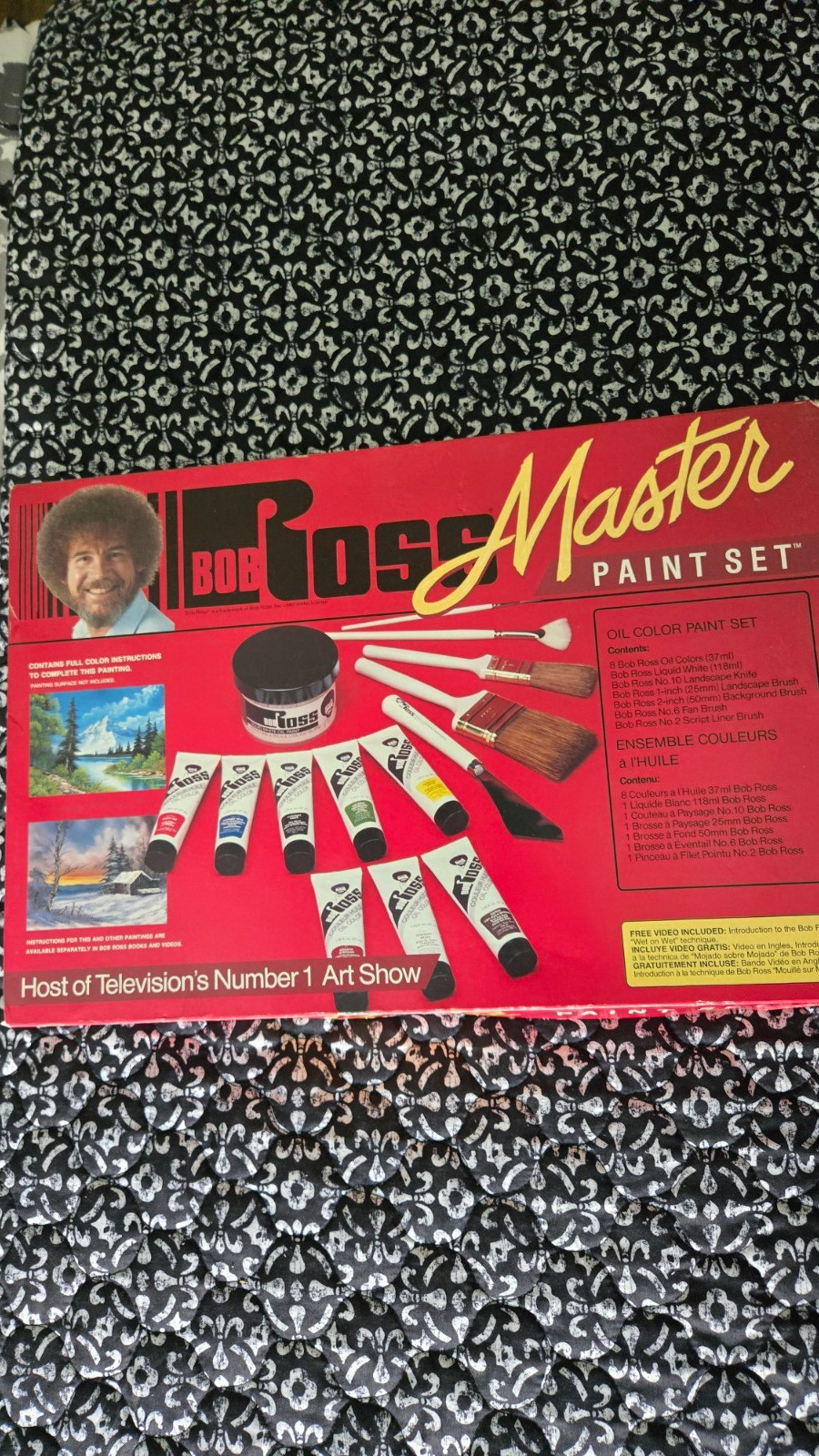 Vintage Bob Ross Master Oil Paint & Brush Set R6510 with VHS - COMPLETE 