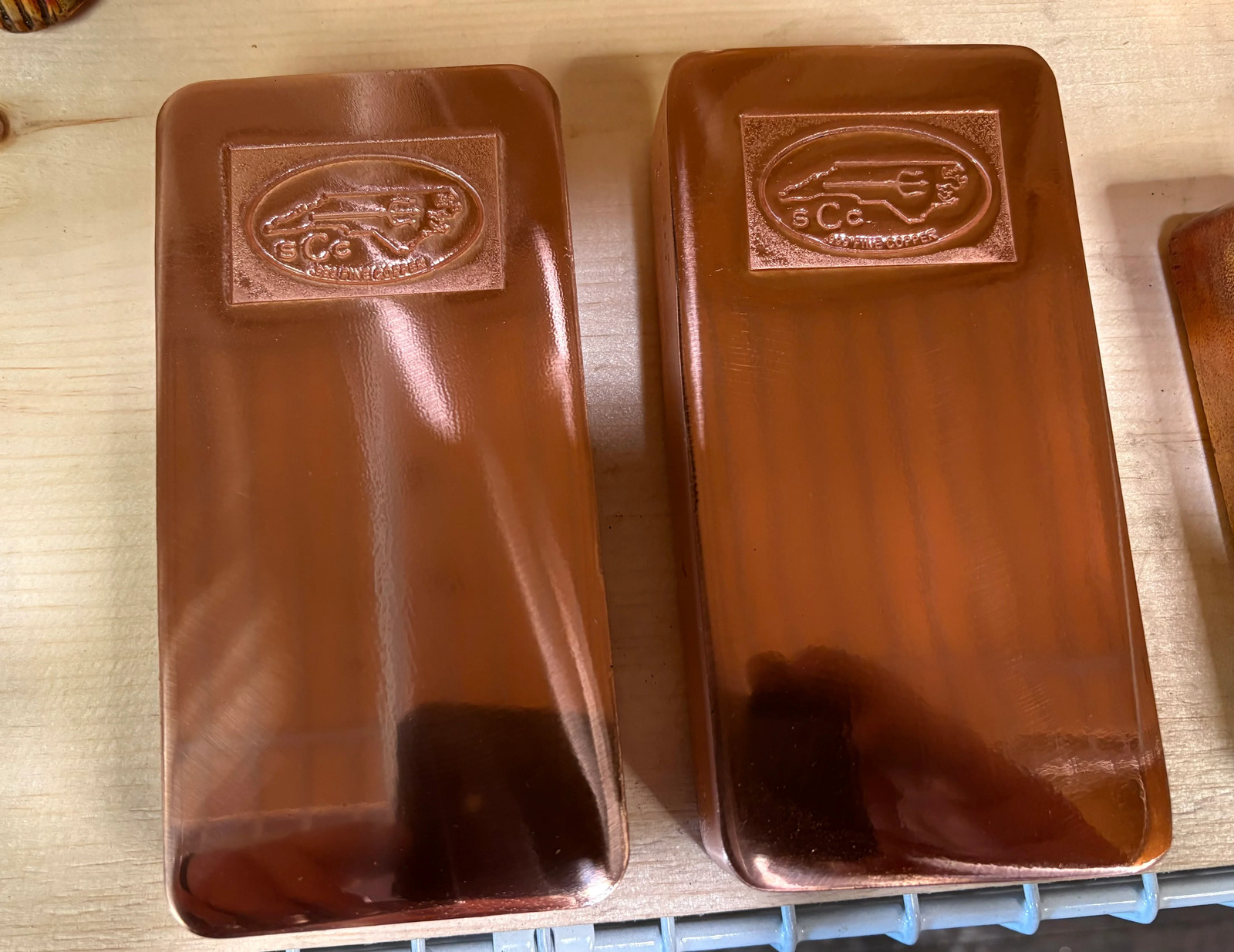 100 Oz .999 Fine Copper Bar - Hi Polish Face