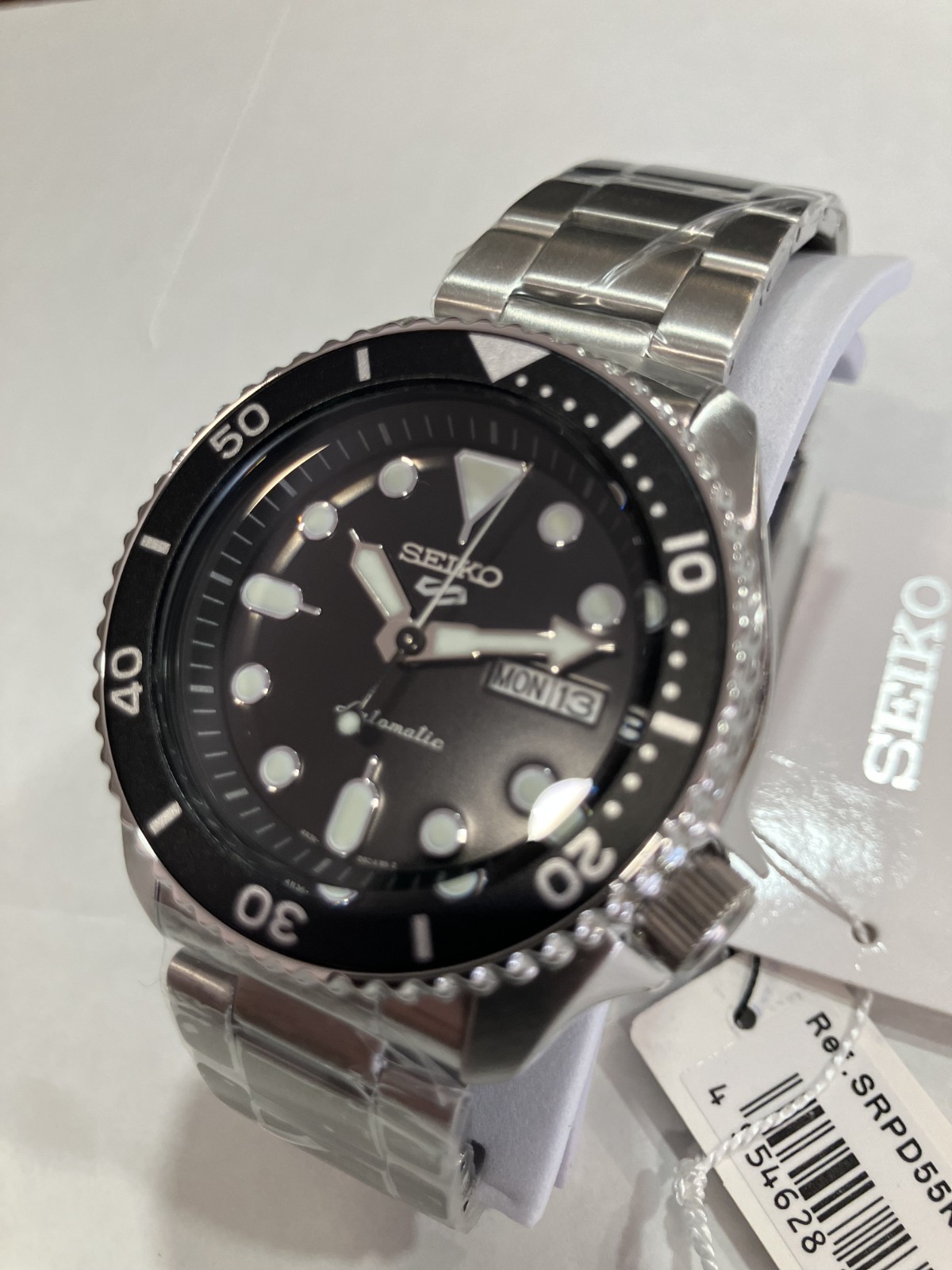 Seiko 5 Sports SRPD55K1 Automatic Black Dial 4R36 Diver  Watch