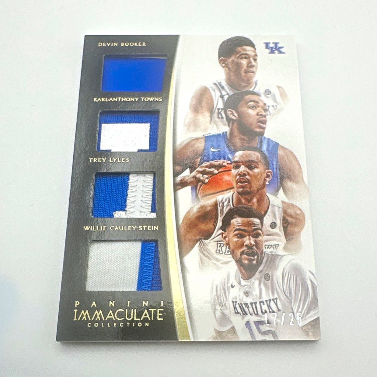 2015 Immaculate Quads Prime /25 Booker Towns Lyles Cauley-Stein Kentucky