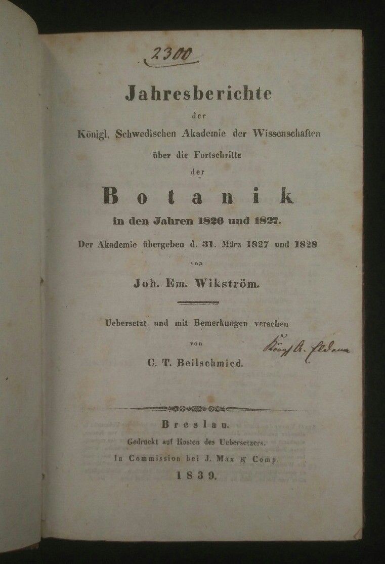 Royal Annual Report Swedish Academy of Sciences on the Fort