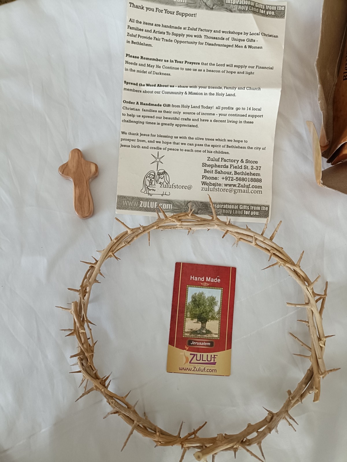 ZuluF Handmade Jerusalem Holy Land Crown of Thorns - Christianity ZuluF Handmade Jerusalem Holy Land Crown of Thorns - Christianity