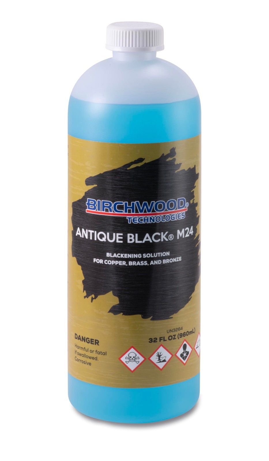 Antique Black Patina Solution for Copper, Brass, Bronze - 32 oz Cold Brush Finis Antique Black Patina Solution for Copper, Brass, Bronze - 32 oz Cold Brush Finis
