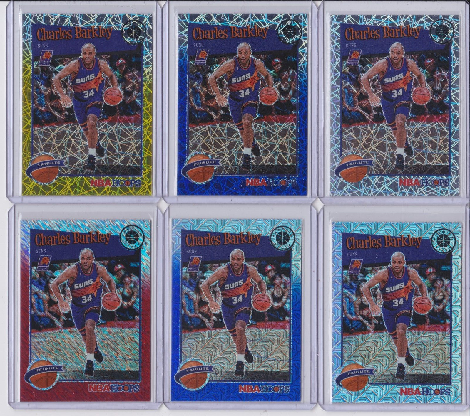 2019-20 Hoops Premium Stock Prizm Lot x29 Charles Barkley Tribute #281 /10, /35