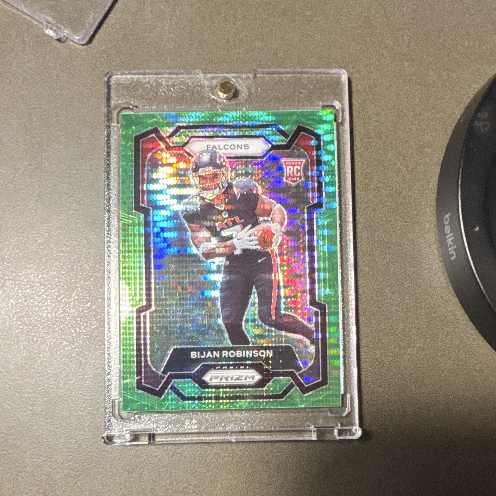 2023 Panini Prizm Rookies Bijan Robinson #305 Neon Green Pulsar Prizm (RC) 2023 Panini Prizm Rookies Bijan Robinson #305 Neon Green Pulsar Prizm (RC)