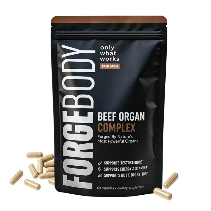 FORGEBODY Beef Organ Complex 60 Capsules – Grass Fed Beef Organ Supplement