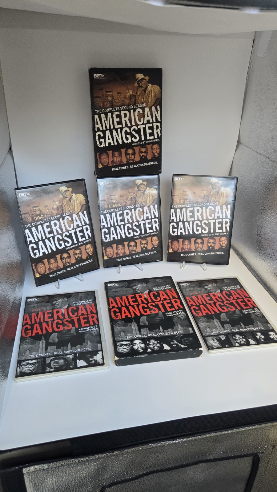 American Gangster BET DVD Lot 2 Complete Box Sets Season 1 & Season 2