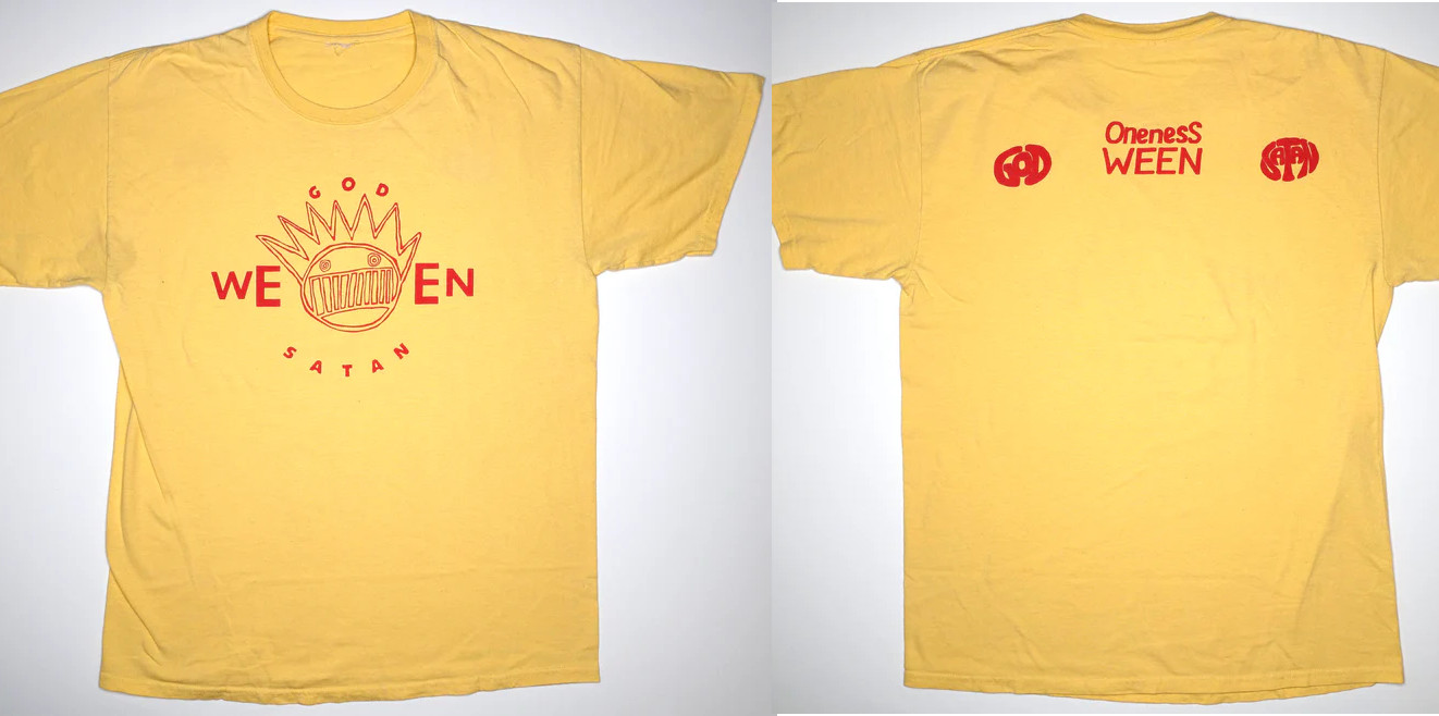 Ween - God Ween Satan The Oneness 1990 Tour Shirt BT1760 Ween - God Ween Satan The Oneness 1990 Tour Shirt BT1760