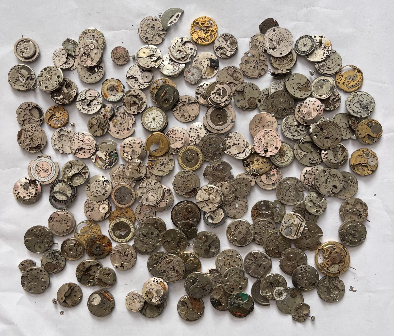 Huge 1000g+ Vintage Mechanical Watch Movement Parts Repair Lot Mixed Incomplete Huge 1000g+ Vintage Mechanical Watch Movement Parts Repair Lot Mixed Incomplete