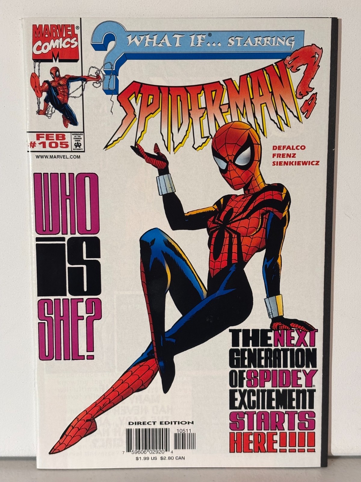 WHAT IF 105 - 1998 - 1st appearance Spider-Girl - VF - DeFalco Frenz Sienkiewicz