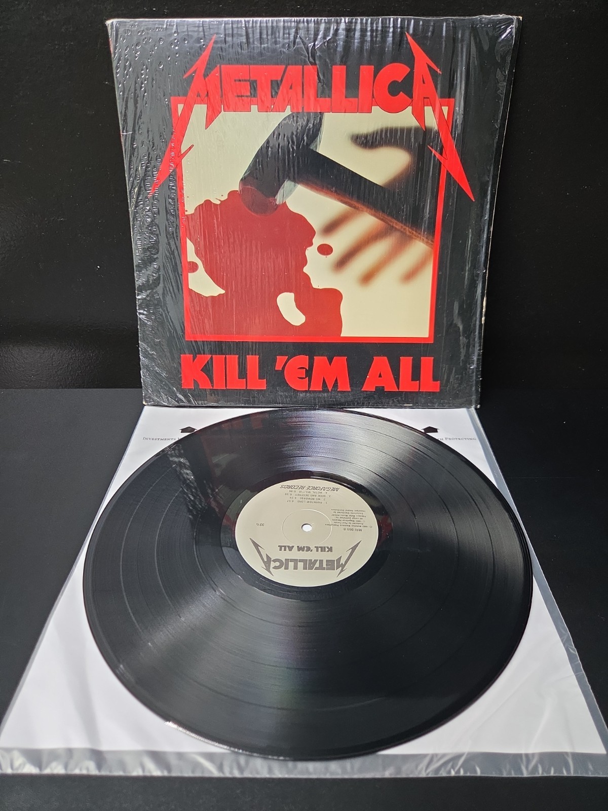 Metallica Kill Em All Lp Vinyl 1983 OG Early Press 'Megaforce' Press W/Shrink EX