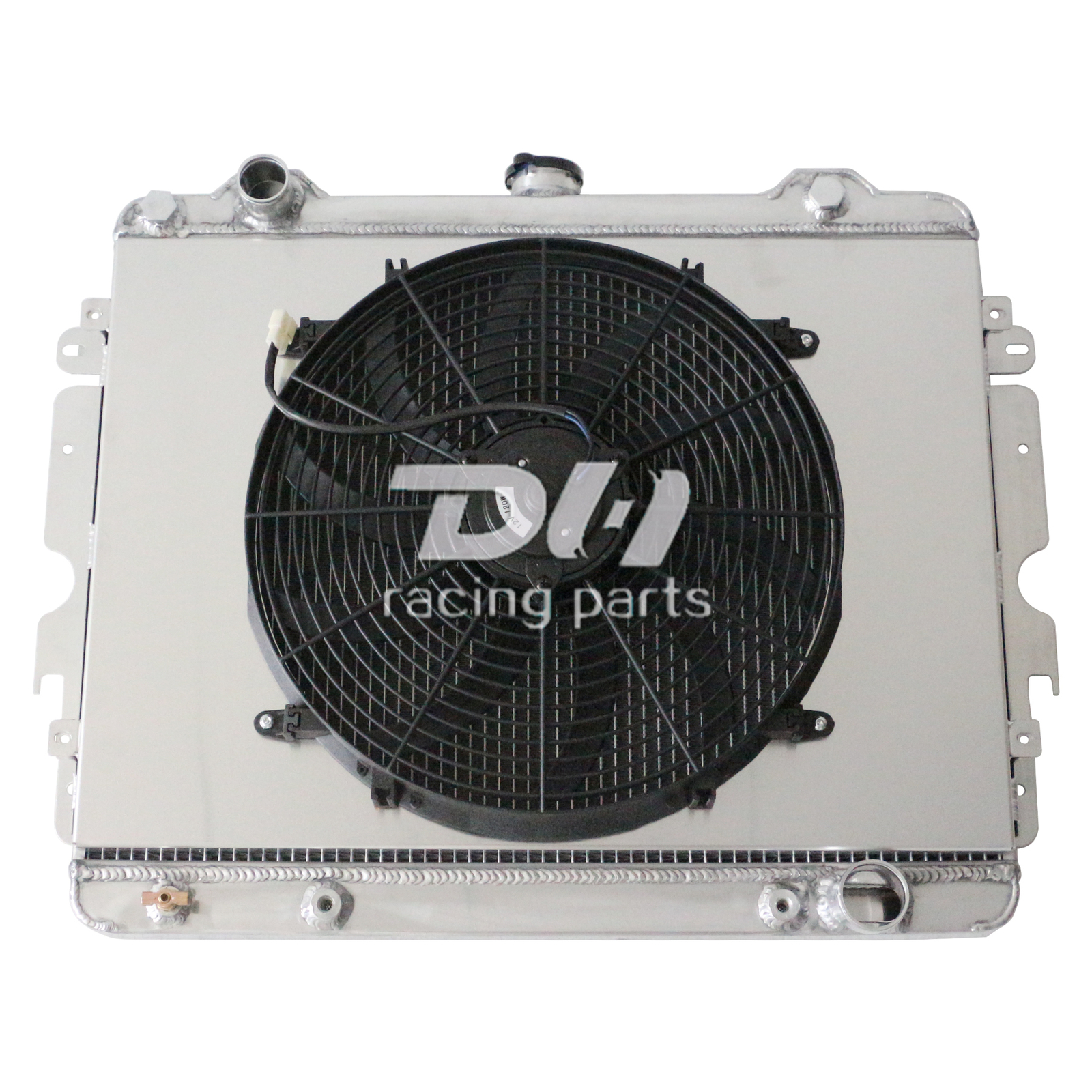 For 73-76 Dodge 3Row Radiator+Fan Dart,Plymouth Duster Valiant Scamp 5.2-5.9L V8
