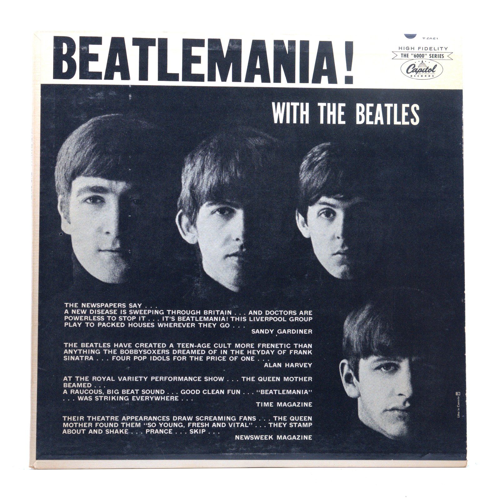 The Beatles – Beatlemania With The Beatles LP VG 1963 T-6051