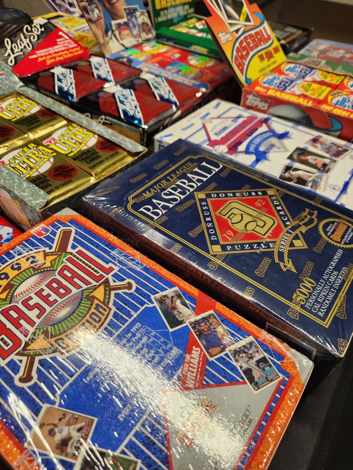 ESTATE SALE- Lot of 300 Old Unopened BASEBALL CARDS In packs.  SUPER BONUS