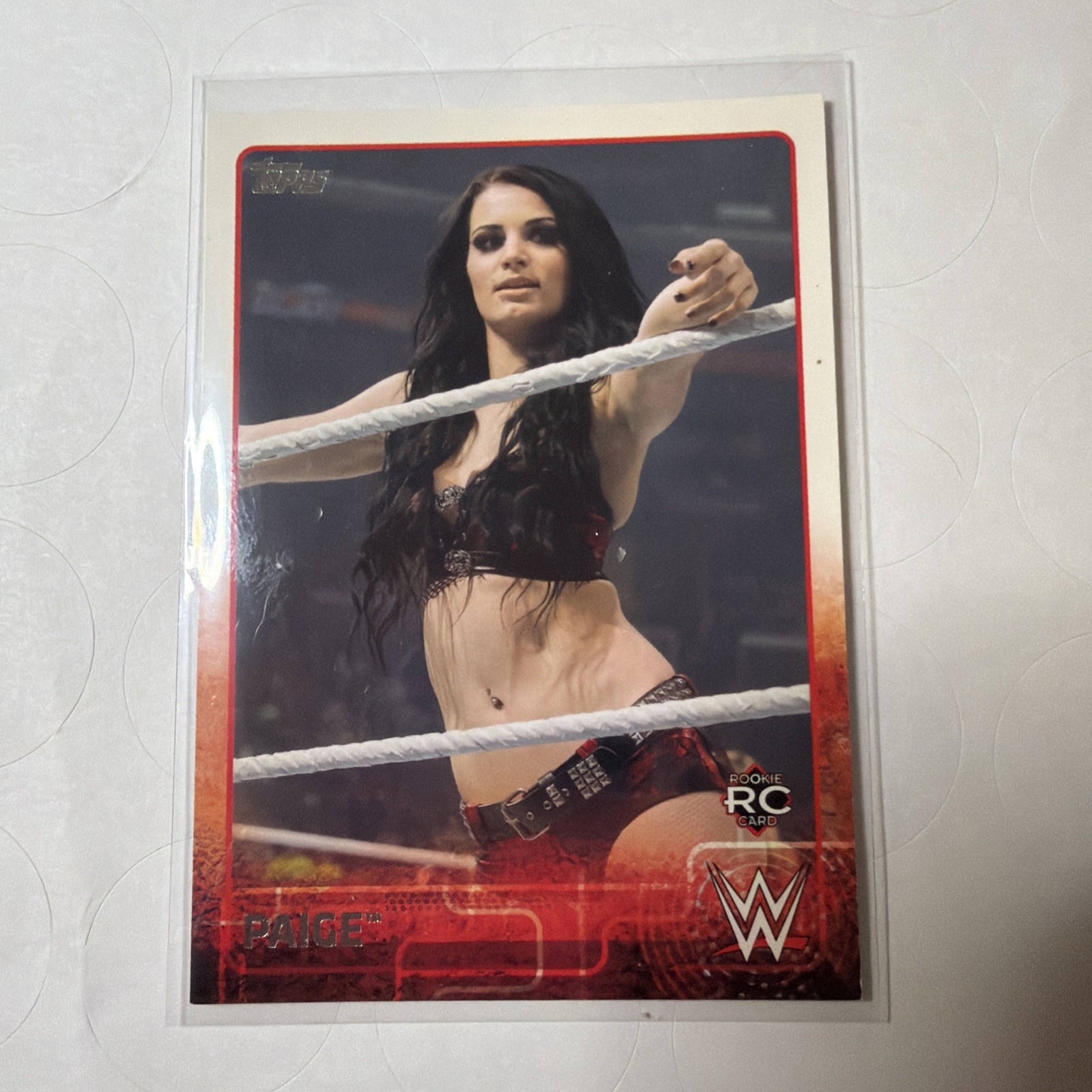 2015 Topps WWE Paige #56 Rookie RC Saraya Wrestling Card 2015 Topps WWE Paige #56 Rookie RC Saraya Wrestling Card