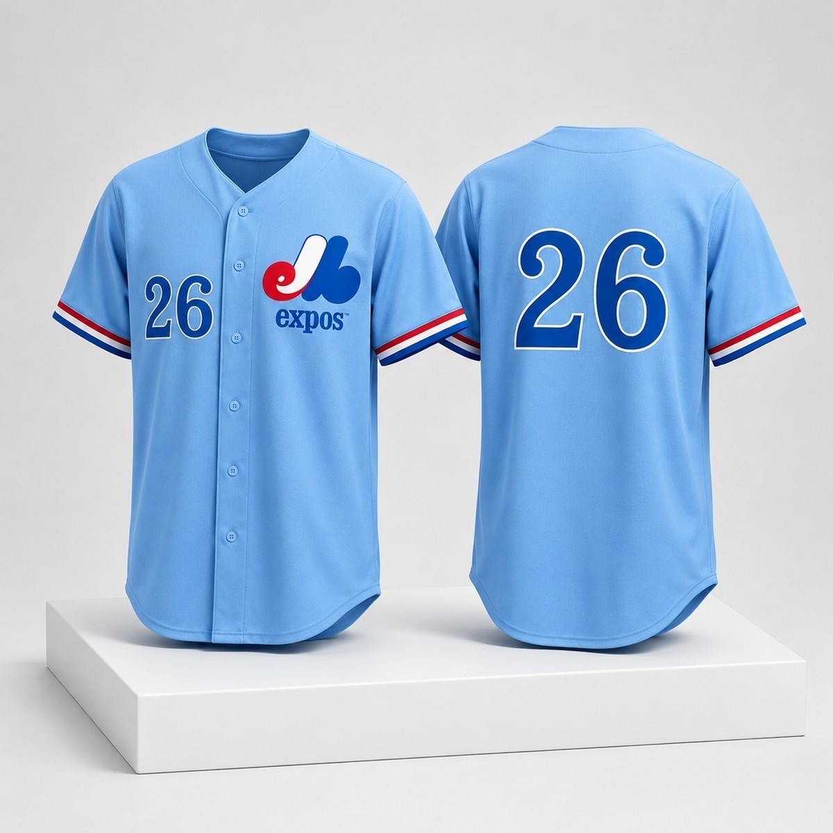 Custom Name - Nationals Montreal Expos Giveaway Baseball Jersey - All Size