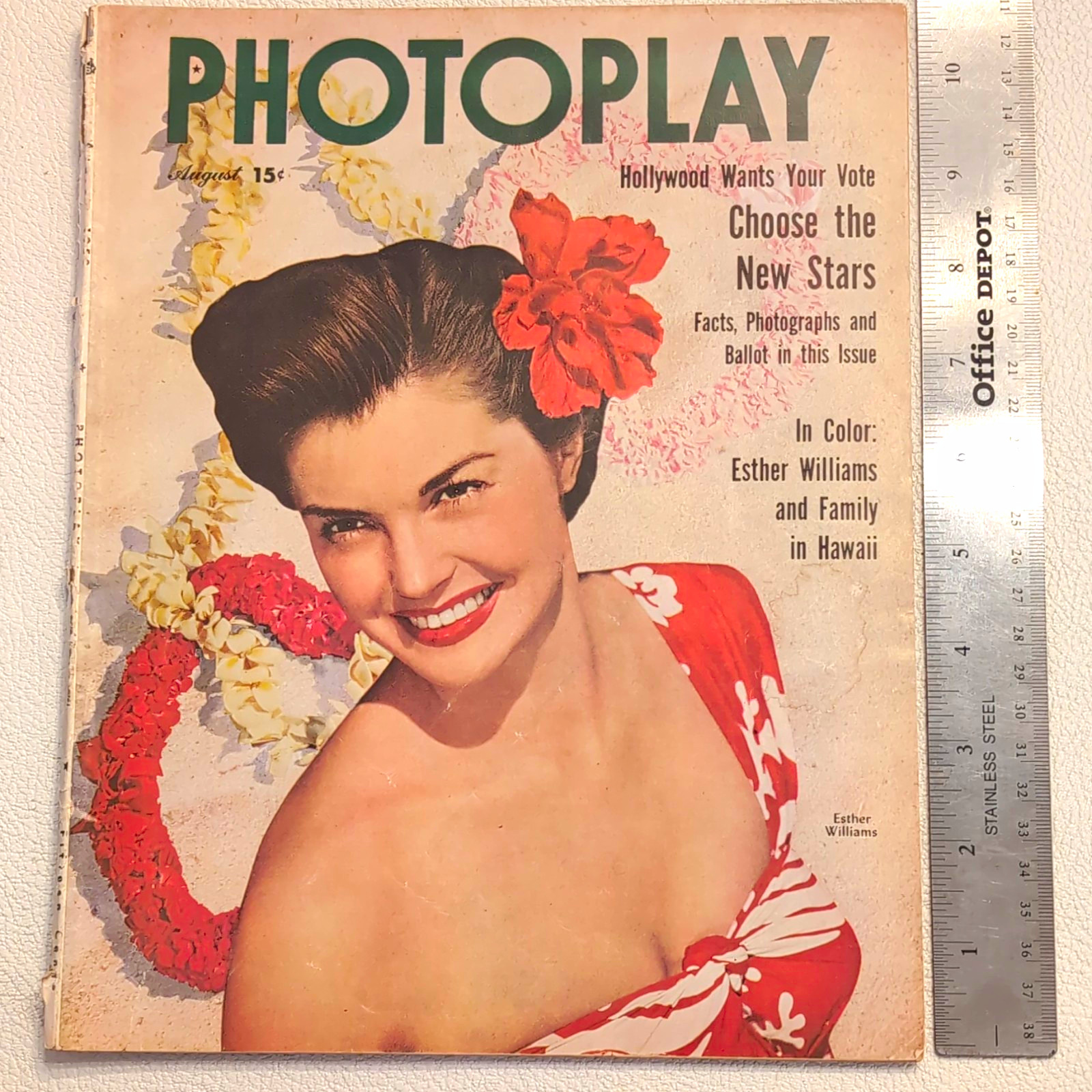 Photoplay Magazine August 1950 Issue Esther Williams Cover Illustrated Movies