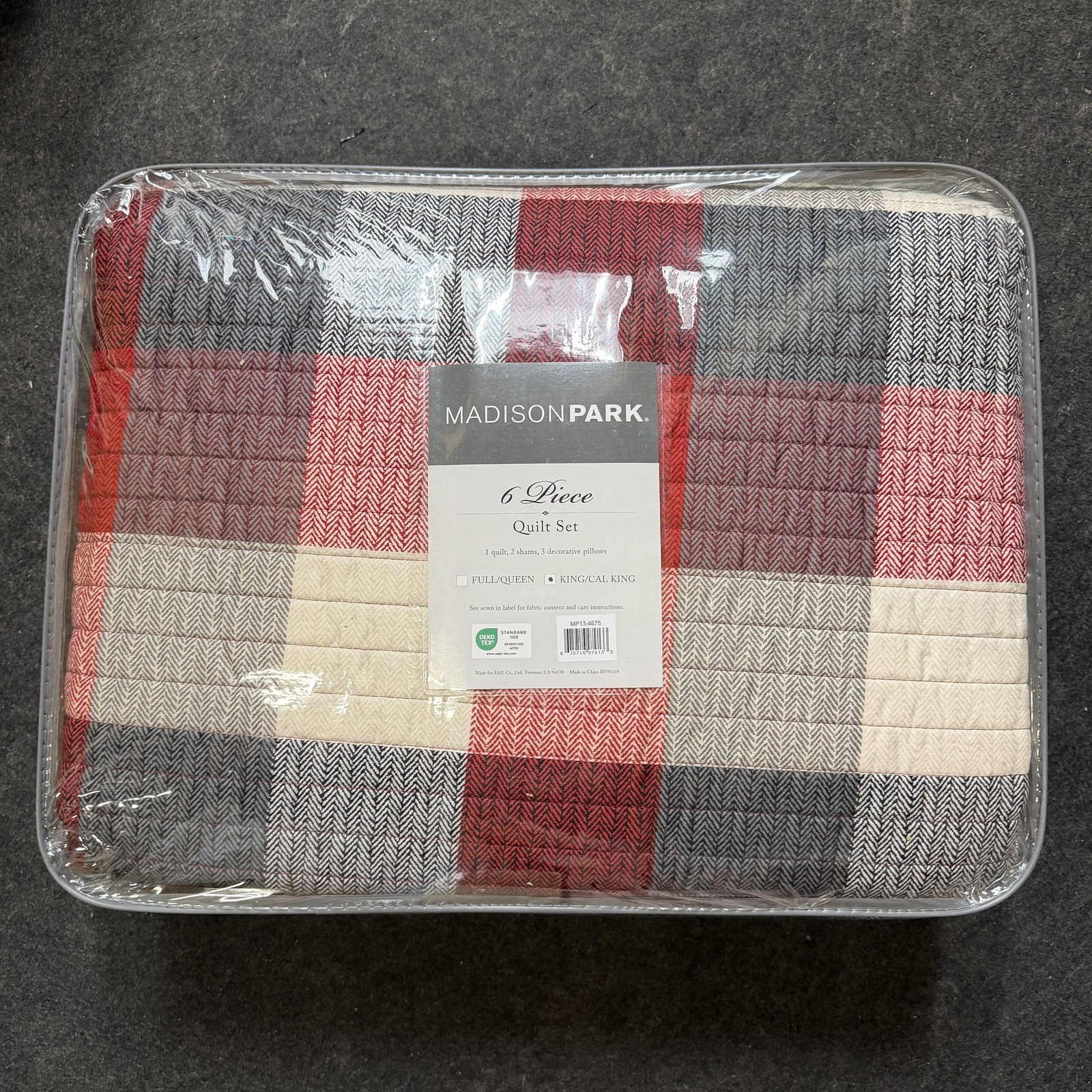 Madison Park Reversible Quilt Set, Plaid, King/Cal King, 104\ Madison Park Reversible Quilt Set, Plaid, King/Cal King, 104\
