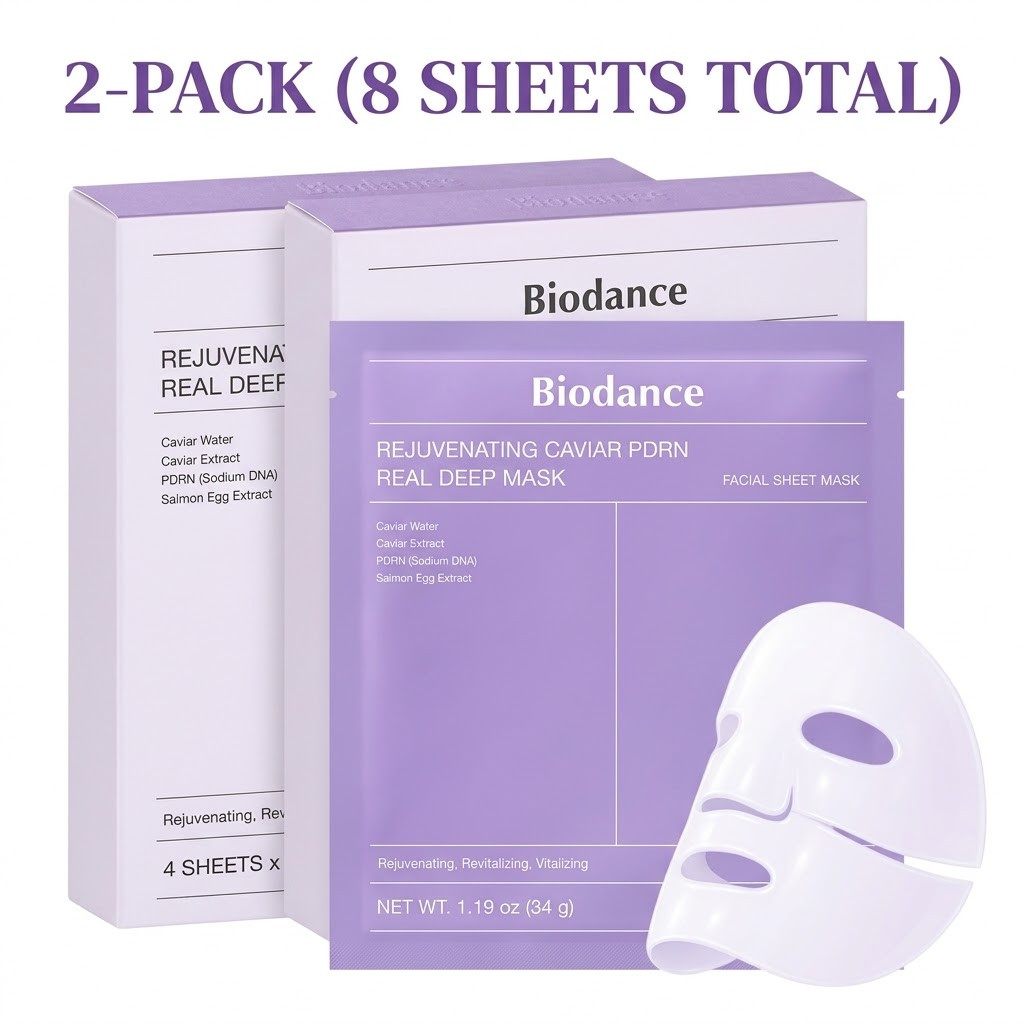 Biodance rejuvenating caviar pdrn real deep mask  1.19 oz x 8 ea（2 box）