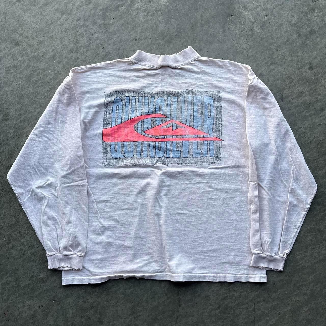 Vintage 1980s Quiksilver Distressed Long Sleeve Tee