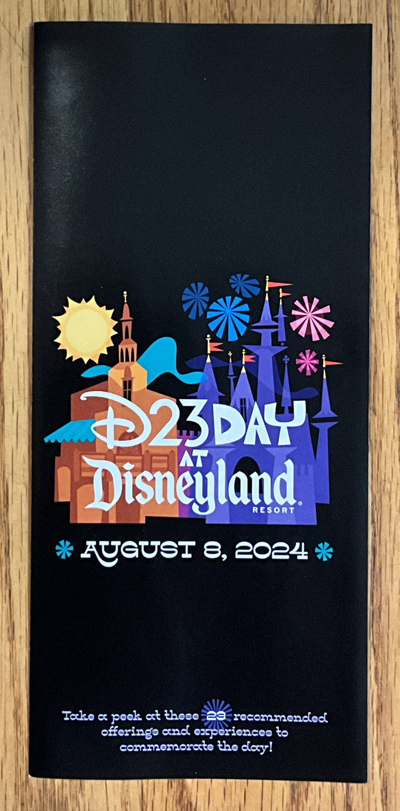 Disney D23 Day At Disneyland 2024 Mickey Mouse Map Poster Limited Edition New