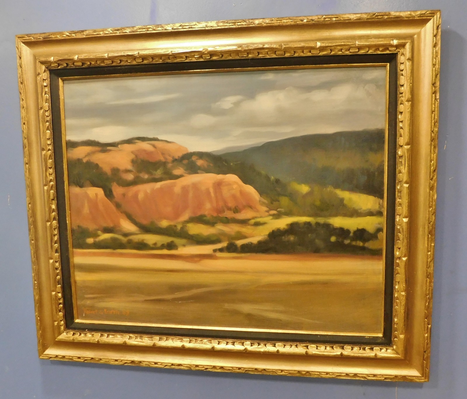 VTG 1969 PLEIN AIR IMPRESSIONIST  Oil Painting Robert J Smith B.1901  24