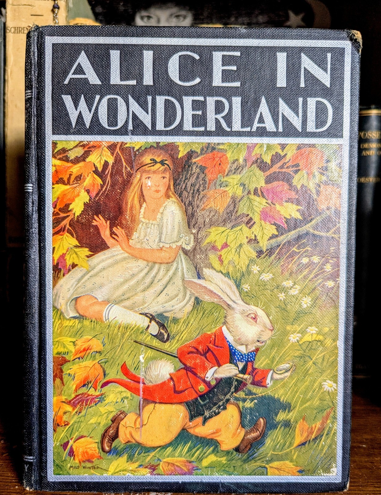 1936 Antique Alice In Wonderland & The Looking Glass Carroll - Illustrated HC 1936 Antique Alice In Wonderland & The Looking Glass Carroll - Illustrated HC