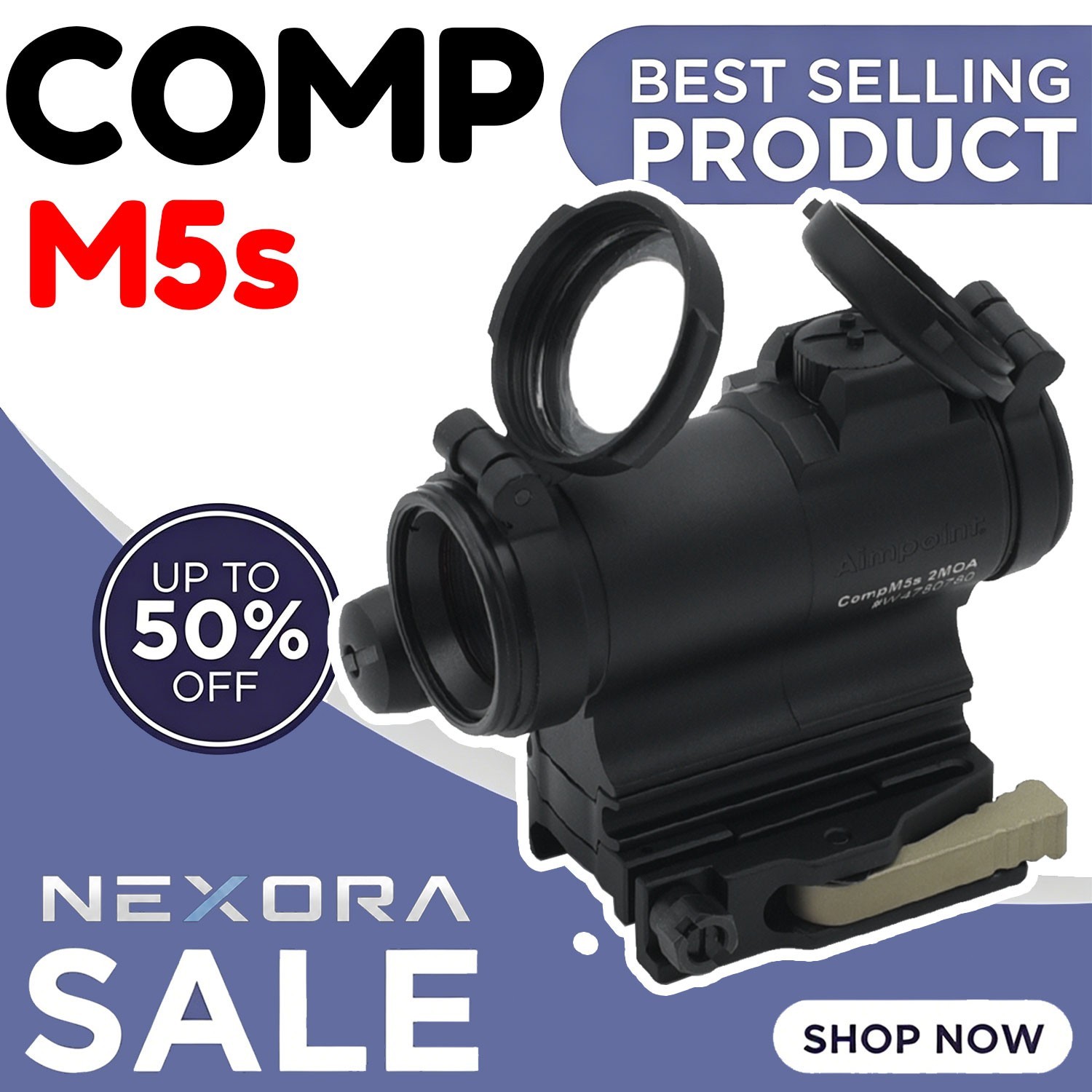 Tactical CompM5s Red Dot Reflex Sight with Free LRP Mount NV Motion | USA STOCK