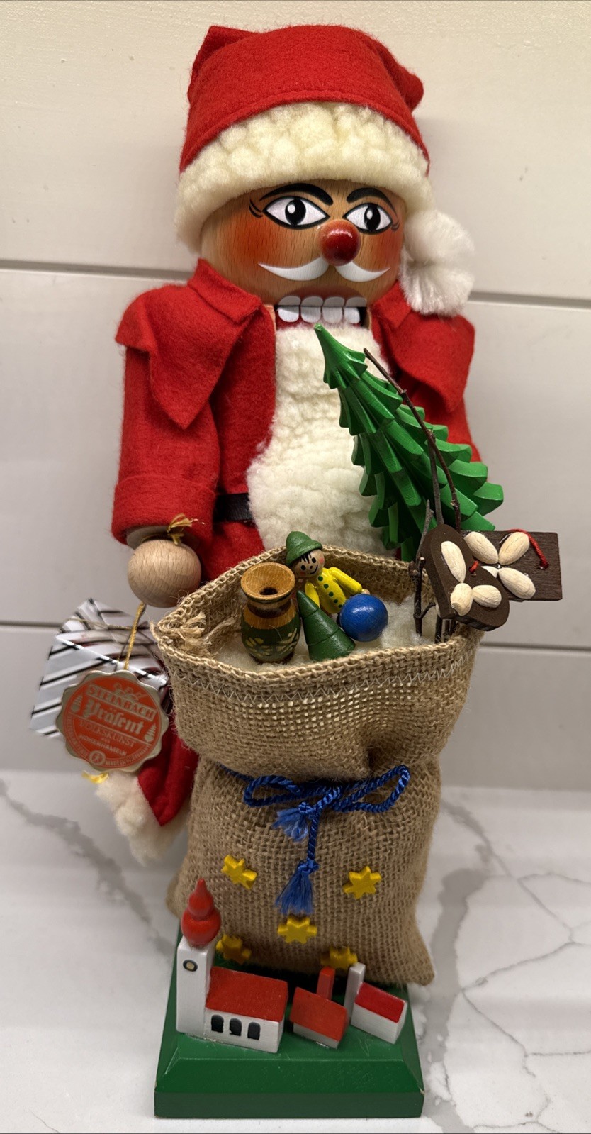 Original Steinbach Volksunst Santa Claus Nutcracker Christmas W. Germany W/Tag Original Steinbach Volksunst Santa Claus Nutcracker Christmas W. Germany W/Tag