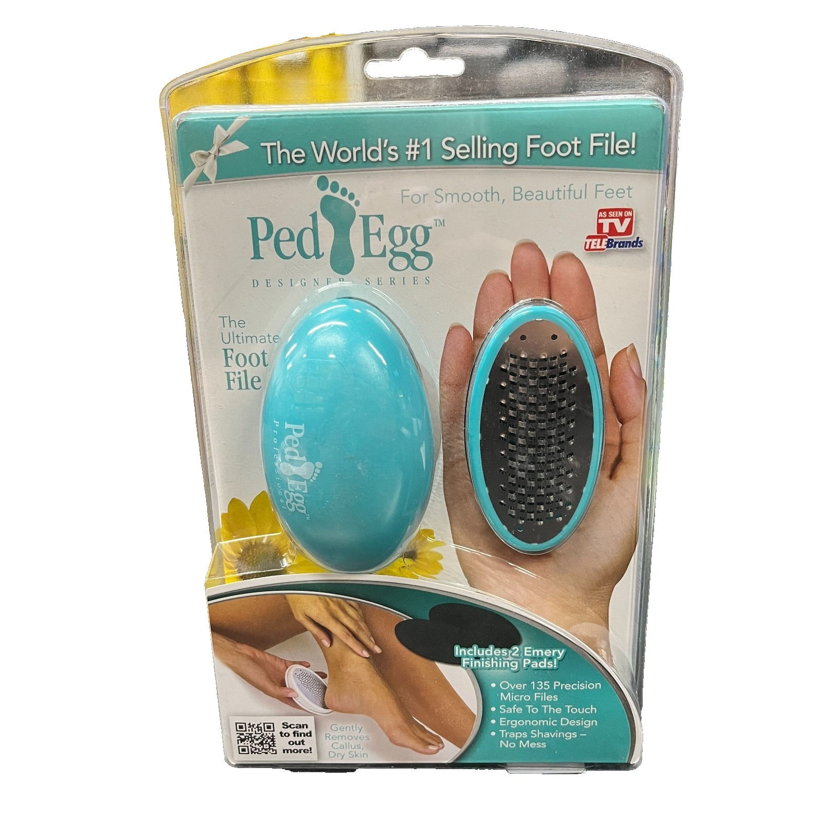 Original Ped Egg Foot Callus Remover Pedicure  -Color May Vary