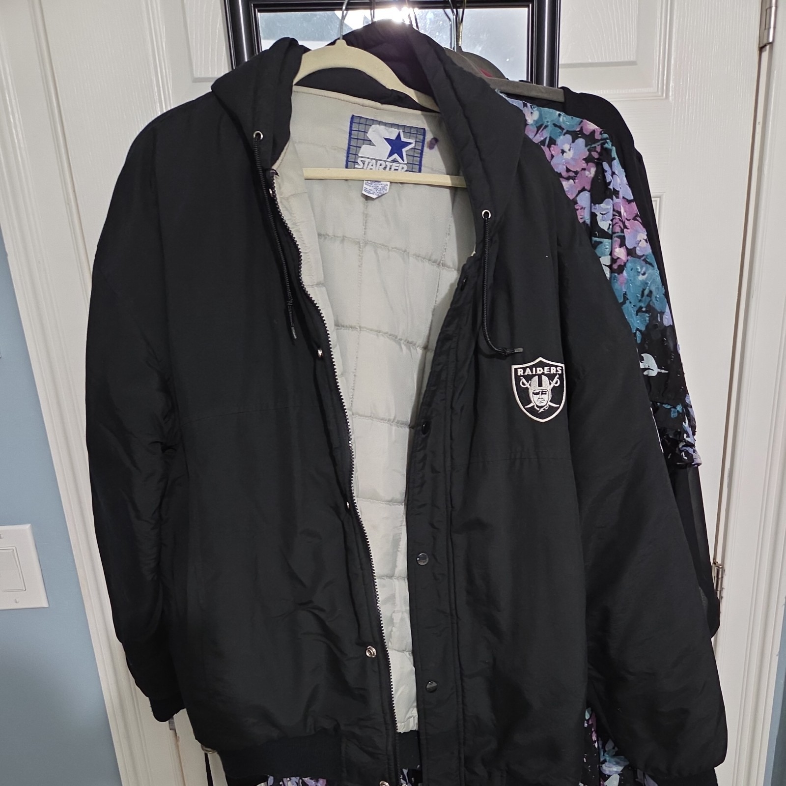 Oakland Raiders Starter Hooded Jacket XL
