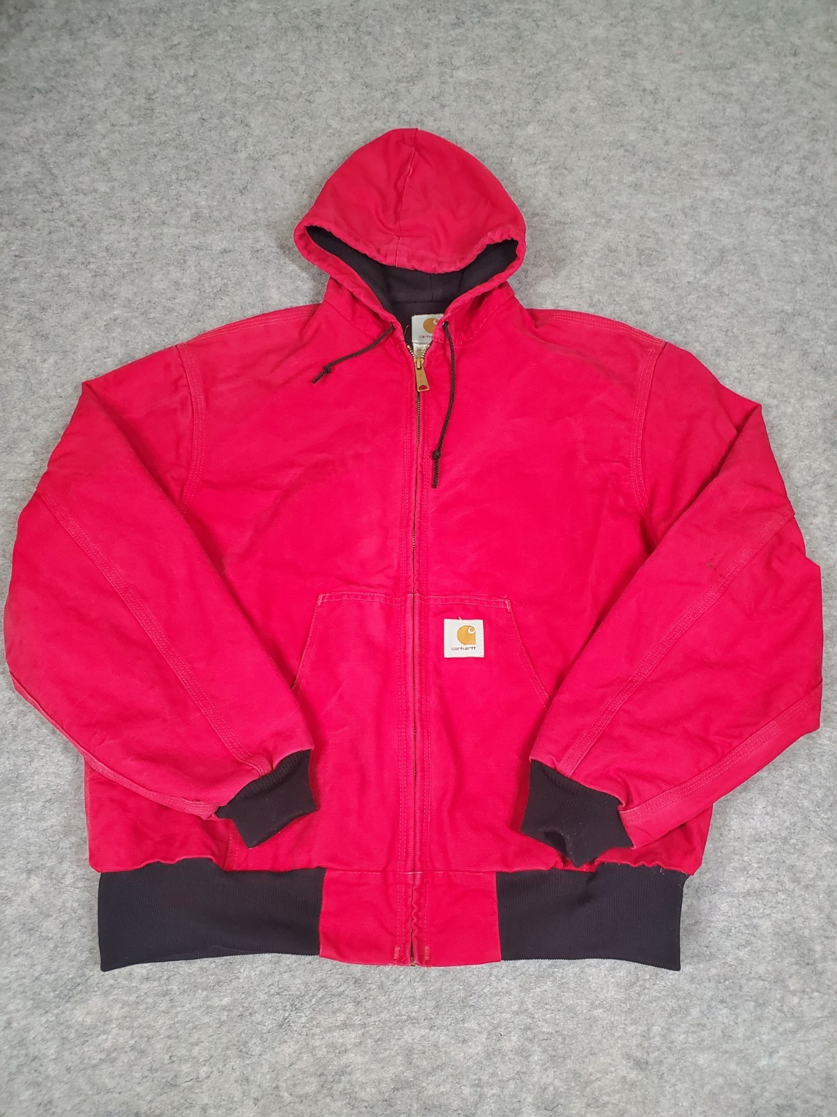 Vintage 90s Carhartt Hooded Active Jacket J03 Red XL Workwear Streetwear Y2K Vintage 90s Carhartt Hooded Active Jacket J03 Red XL Workwear Streetwear Y2K