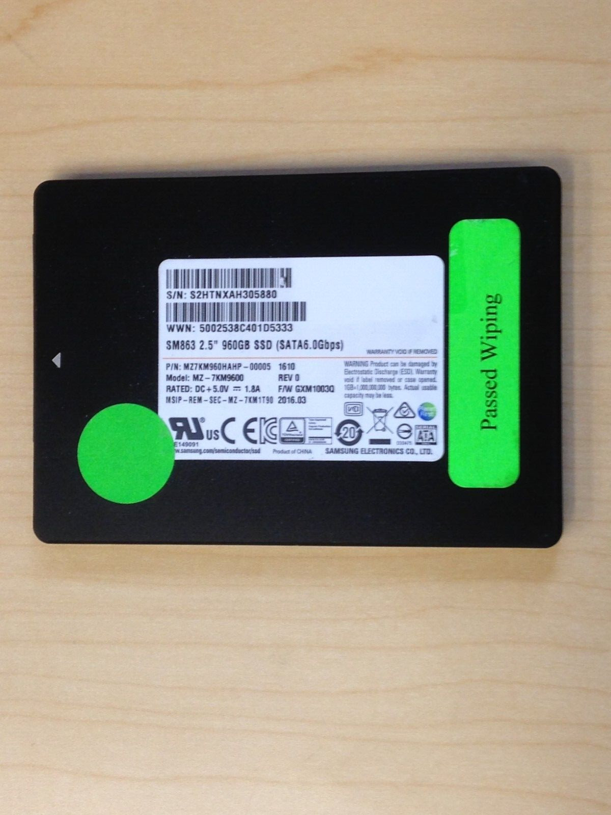 Samsung 960GB 2.5\