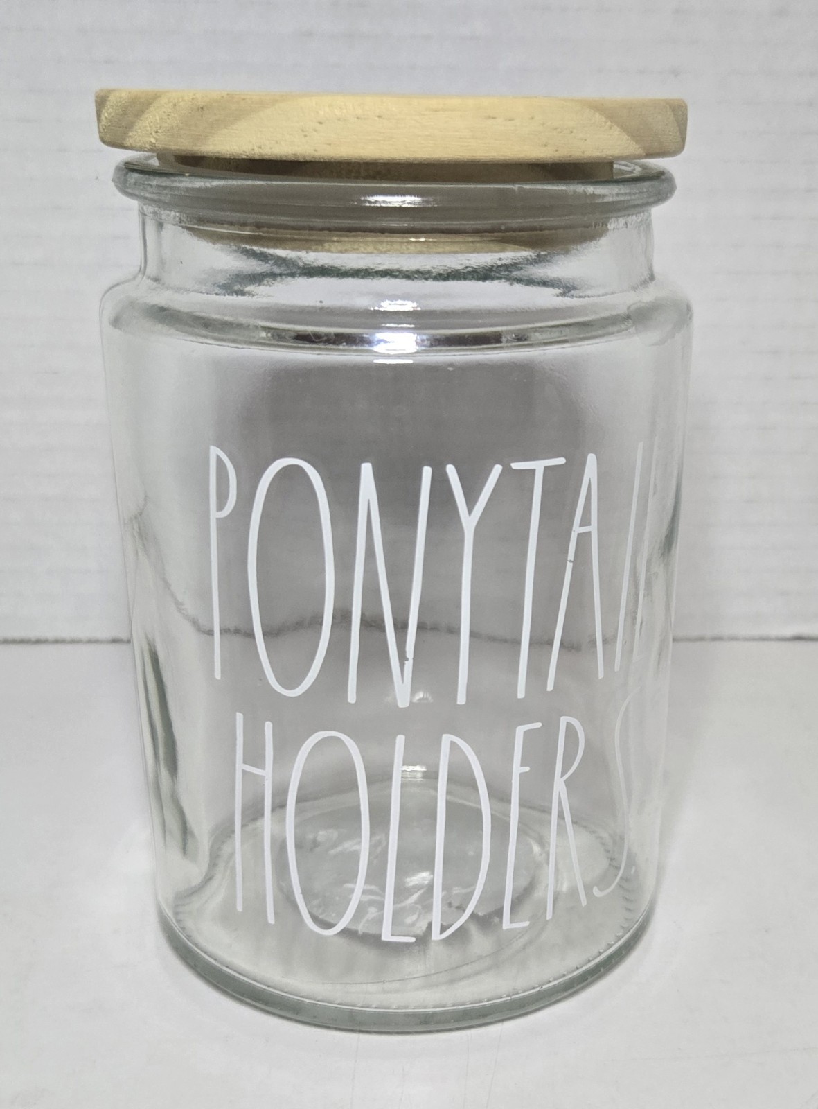 2020 Rae Dunn Ponytail Holders White Item #BSG09 With Lid RARE HTF 2020 Rae Dunn Ponytail Holders White Item #BSG09 With Lid RARE HTF