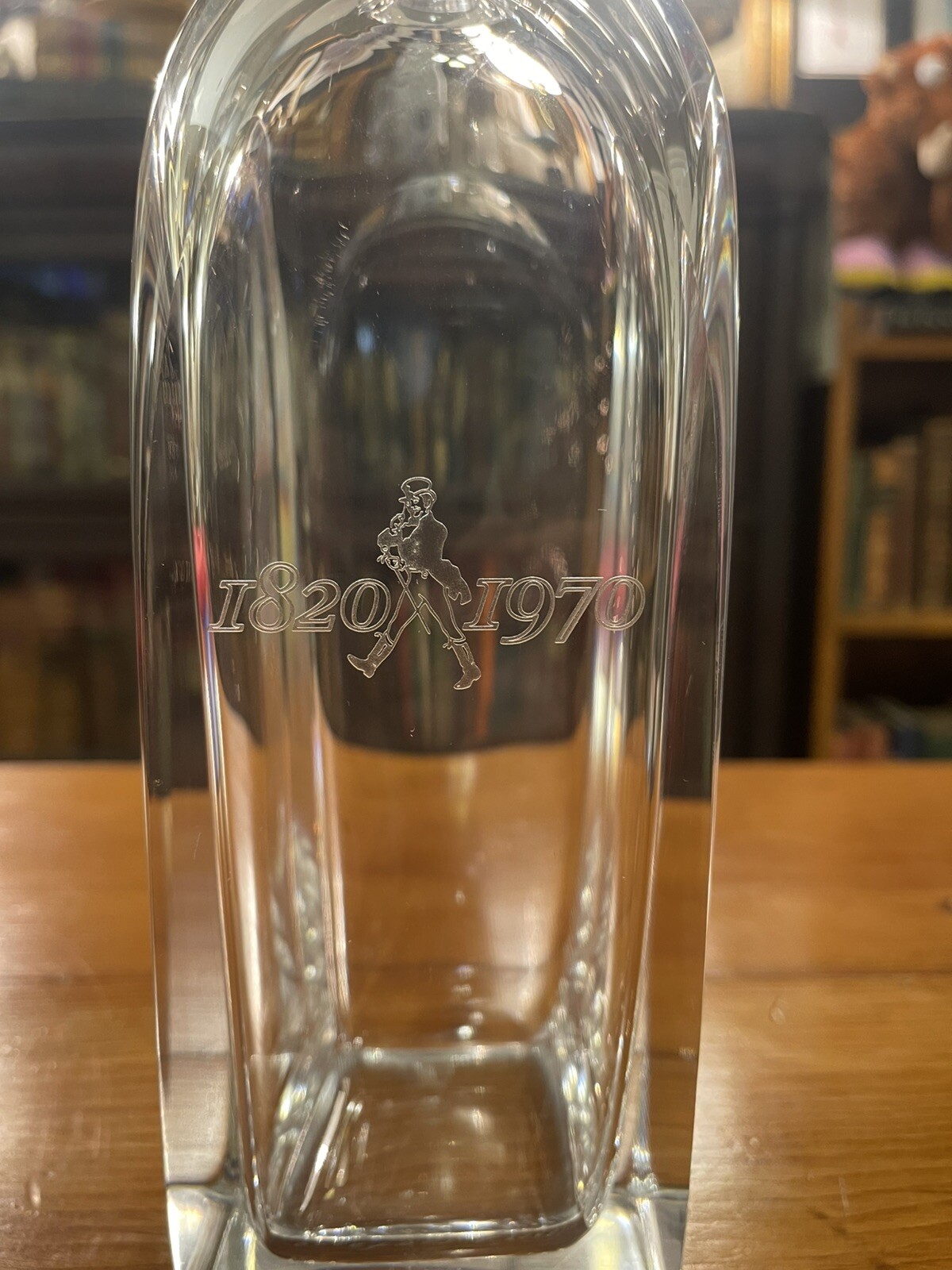 Rare Johnnie Walker 1820-1970 150th Anniversary Private Bottling Orrefors Signed Rare Johnnie Walker 1820-1970 150th Anniversary Private Bottling Orrefors Signed