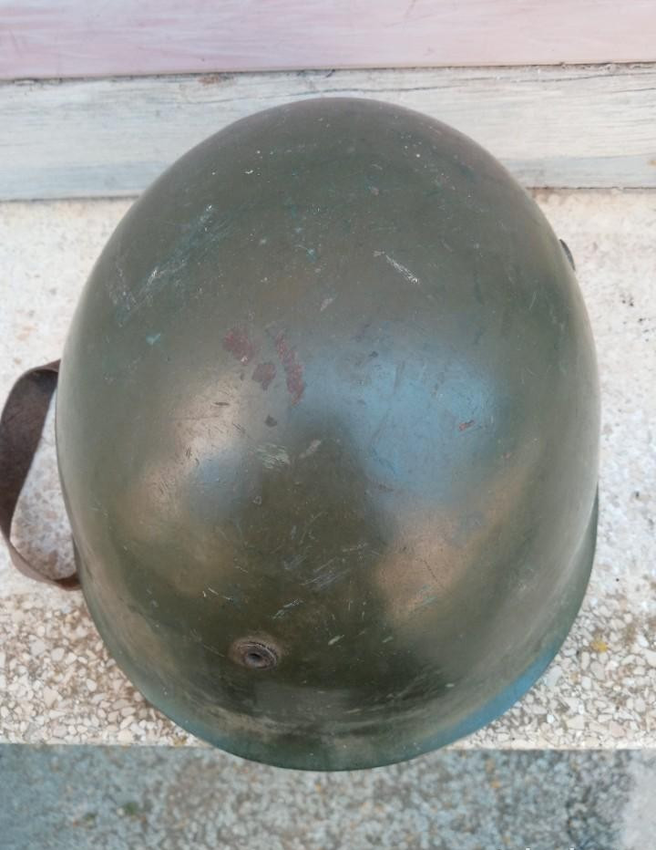 Vintage Italian M33 Helmet Post WWII Bulgarian Army Used Steel Helmet Size 58 Vintage Italian M33 Helmet Post WWII Bulgarian Army Used Steel Helmet Size 58
