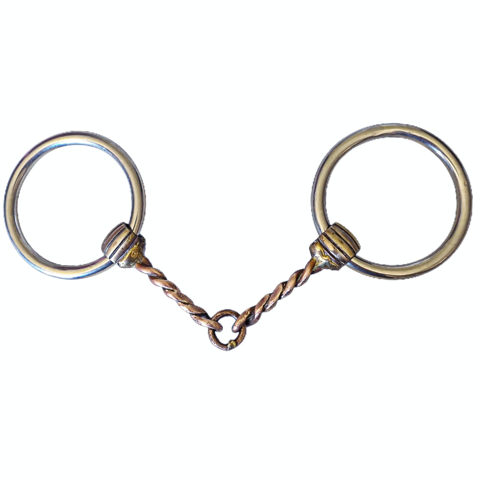Sliester 3 inch O Ring Heavy Stainless Copper Twisted Wire Snaffle Bit #58-00
