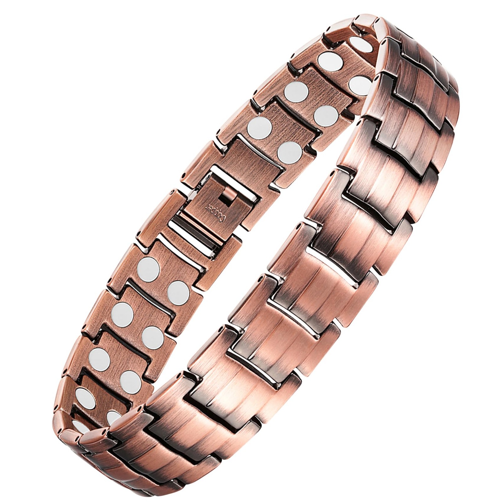 Men\'s Copper Magnetic Bracelet Elegant 99.99% Solid Copper Bracelets with Dou... Men\'s Copper Magnetic Bracelet Elegant 99.99% Solid Copper Bracelets with Dou...